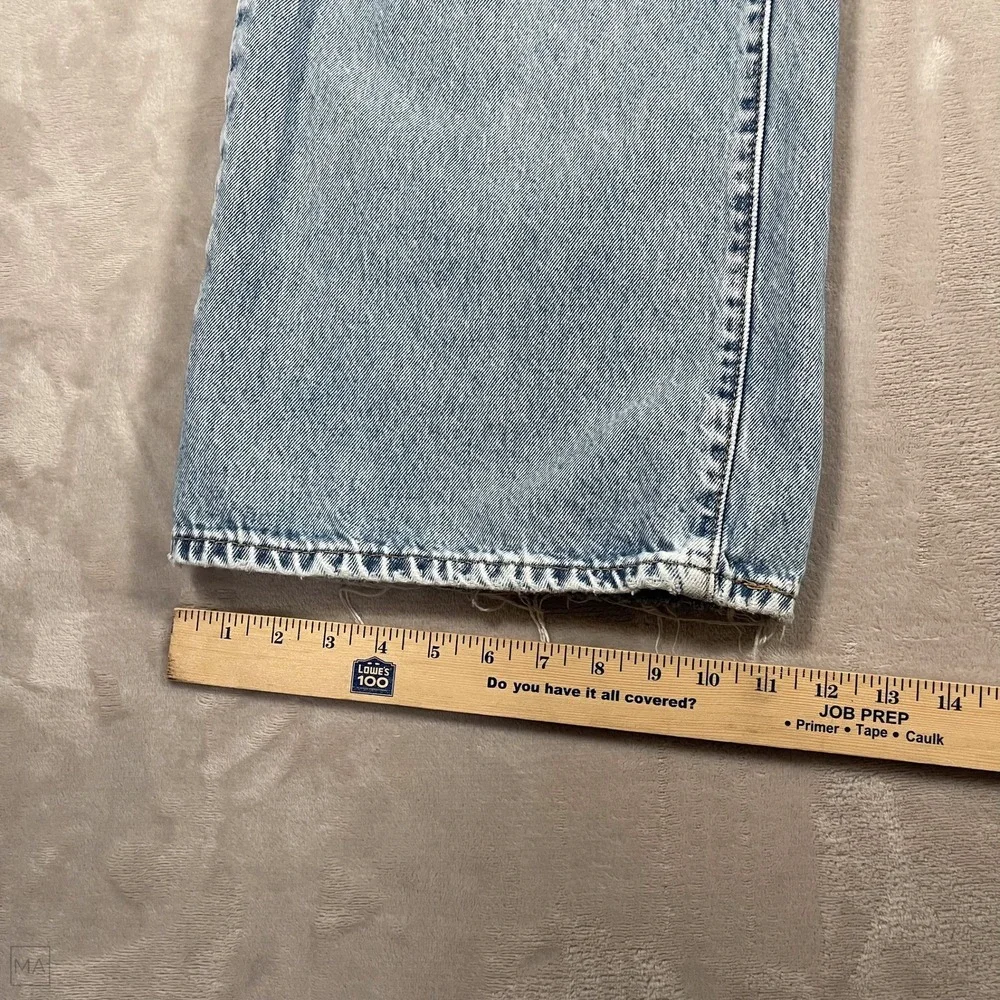 Levi's Women's Jeans '94 Baggy Wide Leg Distressed Denim Light Wash 28 Blue - Picture 6 of 8